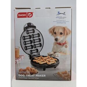 DASH Express Dog Treat Maker Makes 8 Bone Shaped Treats Non-Stick